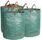 DIVID® Gartensäcke mit Trageschlaufen |Gartensack 3x 272L Set Laubsack Gartenabfallsack - Selbststehend 4 Griffe Stabil Robust & Faltbar - Rasenschnitt für Gartenabfälle Grünschnitt Laubabfall (3)