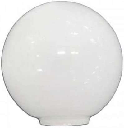 Tulipa bola opal blanca brillo con boca 9cm (30 cm.)