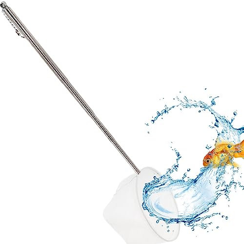 Generico Rete per Acquario,con Rete per laghetto con Manico allungabile da 5-15 Pollici, Rete per Pesci - Strumento di Manutenzione 'Acquario Durevole e Flessibile