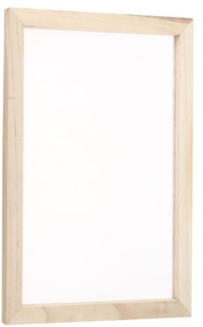 sourcing map 1 x Siebdruckrahmen, 34 x 24 cm, Holz mit 160 weißen Maschen, für Siebdruck, DIY-Projekt