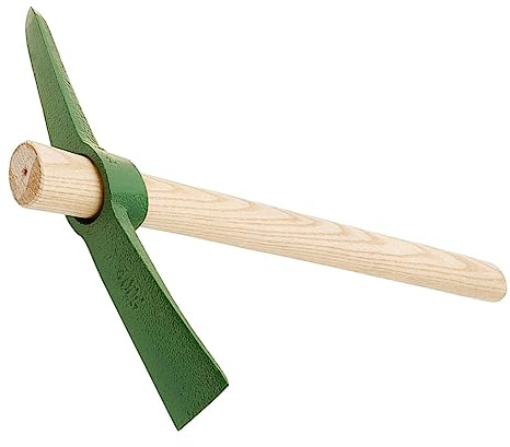 Milisten Gartenhacke Kompakte Stahlhacke für Den Außenbereich Gartenarbeit Blumenzucht Hacke Holzgriff