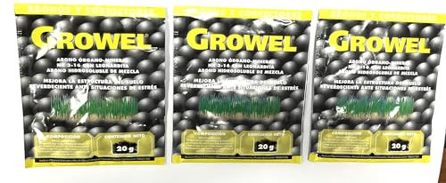 Abono orgánino mineral a base de leonardita. 60grs (3x20grs) Growel