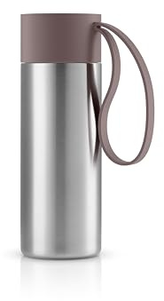 EVA SOLO | to Go Becher 0,35 L Vintage Braun | Doppelwandiger Thermobecher mit Vakuumisolierung | Stilvolles dänisches Design mit praktischer Halteschlaufe und Klickdeckel | Vintage-Braun | Stilvolles dänisches Design mit praktischem Easy-Grab Strap & Click-Deckel