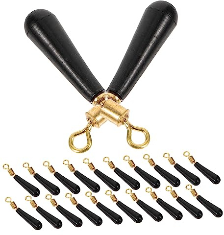 PAMINGONO 30pcs Fishing Bobber Stoppers Float Stops Rubber Silicone Anti-tangle Swivels Portable Line Accessories for Coarse Anglers Raft Fishing
