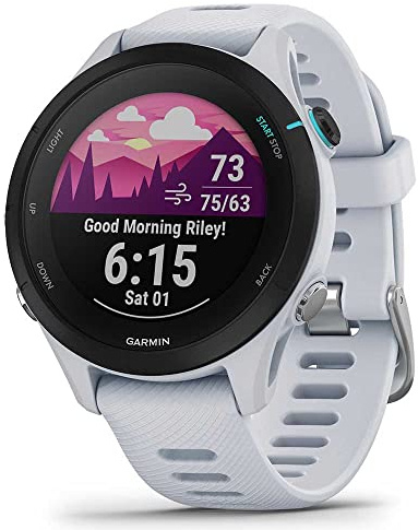 Garmin Forerunner 255s Music Smartwatch with Heart Rate Monitor and GPS, Whitestone (Renewed)