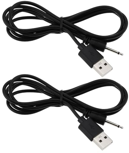 ECSiNG Cable Cargador USB A CC Macho de 2,5 Mm (2 Unidades) Compatible con Derma Pen Dr Pen M8 A1 A6 N2 X5 A6