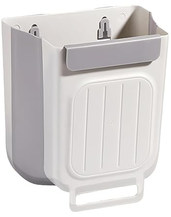 Yistoi Cubo Basura, Papelera Cocina, Basurero Cocina, Plegable Montaje en Pared Buena Capacidad de Carga Adecuado para su uso en la Cocina, el Baño, la sala de Estar o la zona de Estudio