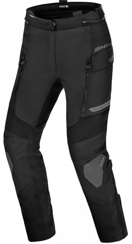 SHIMA Dune Pantalon Moto Mujer Protectores GFLEXX Homologado Ajustado Traje de Moto Urbano Pantalón Protección de Rodilla Ventilado Elástico Verano (Femenino Pantalon, Negro, S)