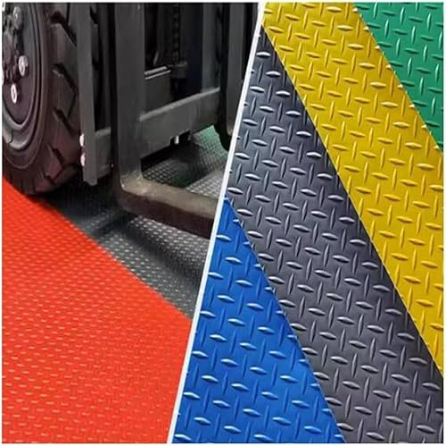 Tappetino in Vinile per Garage, Antiscivolo, Antiurto, Resistente all'Acqua e alle Macchie, tagliabile (Rosso, 0,9x9 m) - Soluzione per Pavimenti durevoli