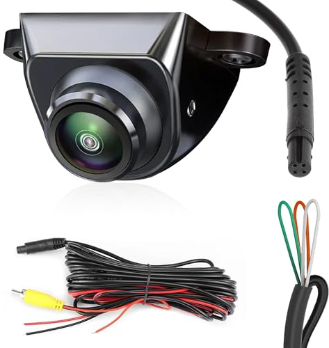 HEROFFIX AHD1080P Car Park Assist Backup Reverse Camera with Video Format Rear Front Side View Cam Transform Adjustable Fisheye Lens Waterproof Night Vision 170 Degree Wide View