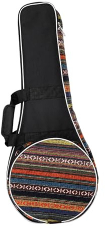 NIYANGLE Rucksack Glatt und Bequem Mandolinen aus Oxfordstoff im Nationalstil Dicker Gepolsterter Rucksack für Mandoline zum Reisen Geeignet