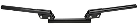 Guidon de Moto 22 mm Universel réglable de Conception Ergonomique pour Voiture de Sport Tramway ATV Scooter véhicule Tout-Terrain en métal Prise Confortable (Noir)