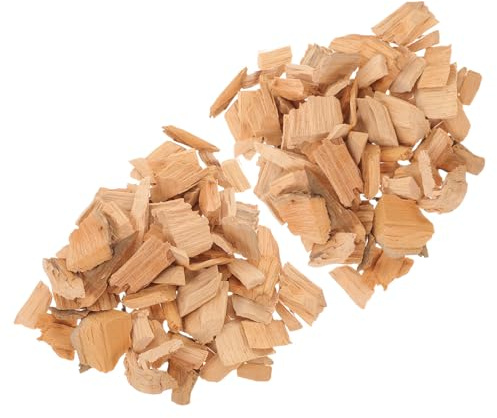 BIUDECO Trucioli di Legno di Cipresso per Affumicatore 400g, Pellet per Barbecue Essenziale, Accessori per Affumicare Carne Adatti a Grigliate all’Aperto e Picnic