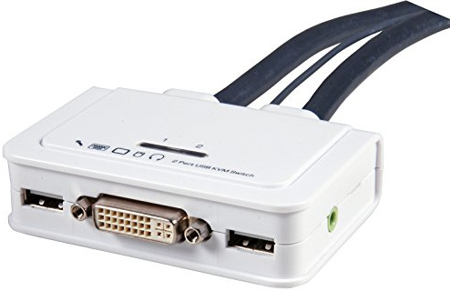 EFB-Elektronik KVM Câble Audio DVI USB 2 Ports avec Jeu de câbles 2 x 0,9 m