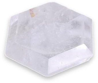 Budawi® Bergkristall Feenstein Sechseckstein Naturkristall ca. 4 cm Durchmesser im Organzasäckchen Edelstein Deko Meditation