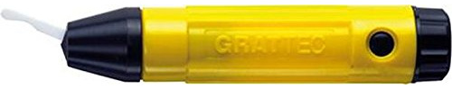 GratTec EL-5065 Herramienta de Desbarbado Roto 65 ° con Cuchilla de Cerámica Giratoria Intercambiable, 57.5g, 25mm Longitud, 25mm Ancho, 175mm Altura
