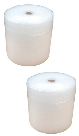 All4All Pluriball Imballaggio - Rotolo per Spedizioni - Plastica per Imballaggio con Bolle - Bubble Wrap Millebolle - Materiale Pluriball Grandi - 50x90 cm - 2 pack