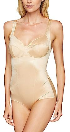 Playtex Body Pure Control P001X Nero - Beige Coppe B C D (34 D - IT 3 D, Beige)