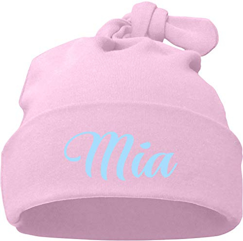 EZYshirt® Personalisiere deine Babymütze mit Wunschnamen oder Geburtsdatum |Geschenk zur Geburt | Babygeschenk