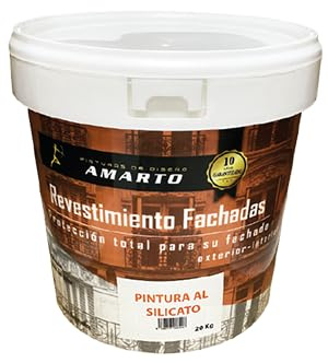 Amarto Pintura al Silicato. Pintura mineral para soportes porosos. (5 Kg.)