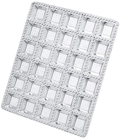 Stampo in Alluminio per Ravioli, Stampo Ravioli in Acciaio Grandi per Gnocchi a 30 Fori, Macchina per Gnocchi in Acciaio Inossidabile Ravioli Maker Pelmeni Maker Stampo per Gnocchi
