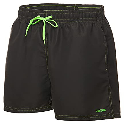 ZAGANO Badeshorts Herren 5108 grau Badehose Männer kurz Polyester 6XL