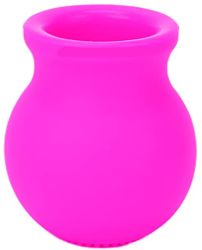 Silikon Lippenpumpe Lippenvolumen Trainer Schönheitsgerät mit Pout Enhancer Funktion Weiche Lippenbürste Plumper Tool Mädchenrosa