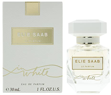 Elie Saab Le Parfum in White 30 ml – Eau de Parfum för kvinnor – Frukt Chypre Doft - Levande Anteckningar av Röda Frukter, Päron och Patchouli - Transparent glasflaska