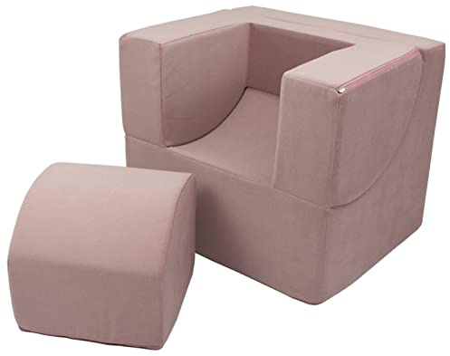 Kindersessel Minisessel Relaxsessel Klappsessel Relaxliege aus Schaumstoff (Farbe: rosa)