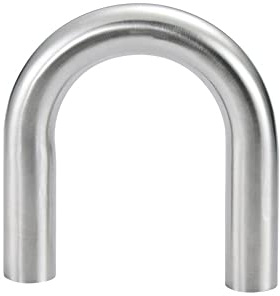 304 Edelstahl 180 Grad Winkel U-Bogen poliert Auspuffrohr 180° Dornrohr (5,1 cm Außendurchmesser)