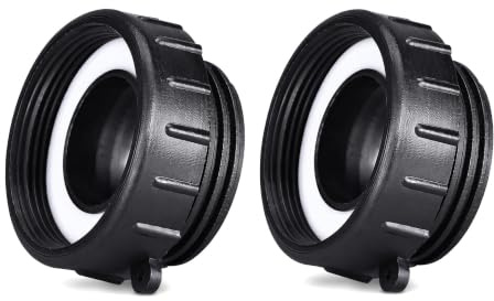 TEHAUX IBC Tote Adapter S60, Fine to Coarse Thread Converter for Water Tank
