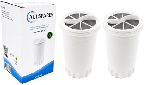 AllSpares Cartucce filtranti (2 pezzi) adatte per tutte le caraffe per filtro dell'acqua ZeroWater ZW-5317