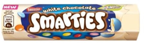 Confetti Chocolats Smarties White Chocolat Blanc Tube 3 x 34 g