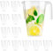 MATANA 12 Brocche in Plastica, Caraffe Trasparenti (1,5L) - Cocktail, Limonata, Punch, Sangria, Birre e Altro - Compleanni, Matrimoni, Natale, Picnic, Barbecue, Feste - Resistenti e Riutilizzabili