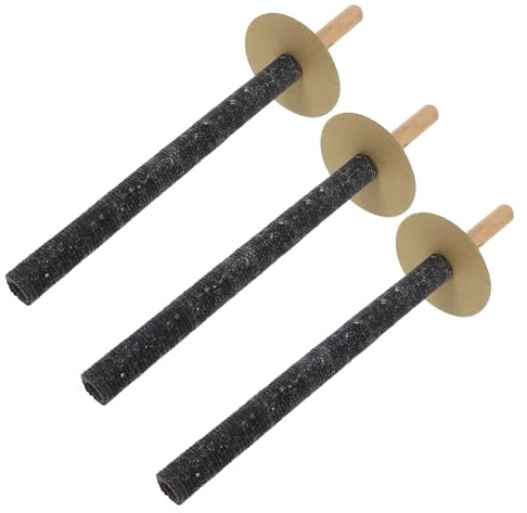 VANZACK 3pcs Outdoor Wooden Oilcloth Fire Torch Light Garden Decor with Stake for Camping Parties and Backyard Events Long Burn Portable Design