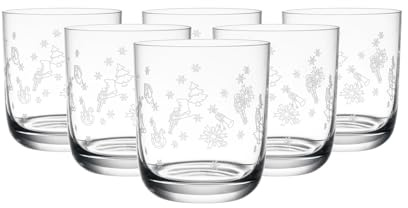 Villeroy & Boch – Toy's Delight Wasserglas-Set 6-teilig, Klar, Spülmaschinenfest, Weihnachten, Christmas, Gläser, Trinkgläser, Kristallglas