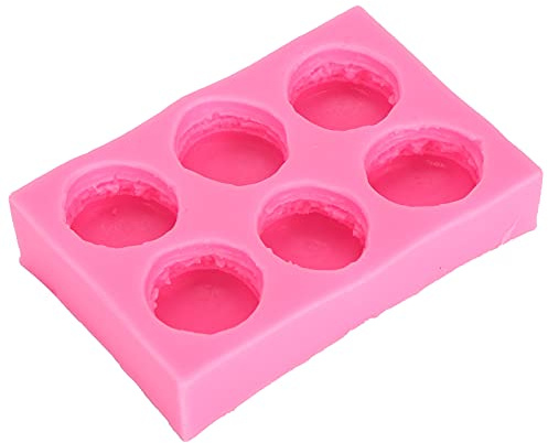 OVAQUIXI Stampi per Macaron 3D Fai-da-te Torta in Silicone Stampo per Candele Al Cioccolato Accessori da Forno Rosa - Adatto per Panettieri