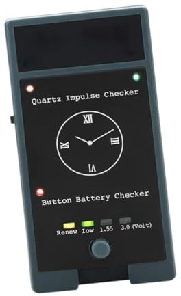 WUUISDNX Tester del movimento dell'orologio Tester semplice per batterie di orologi Strumento essenziale per riparazioni professionali Per riparazioni professionali e domestiche Il del movimento