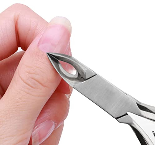 Huairdum Tånagelklippare, Nagelbandsklippare, Ergonomisk och Lutande Design i Rostfritt Stål Nagelbandsklippare, Idealisk för Manikyrverktyg för Naglar