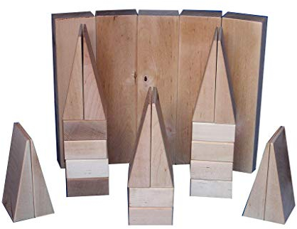 Baukid Holzbauklötze ZUBEHÖRSET 1, beinhaltet 25 unbehandelte Bauklötze in DREI Größen, Ergänzungsset für Baukid „Grundausstattung“, „Einsteigerset“, „Kiste 80“ und „Kiste 60“