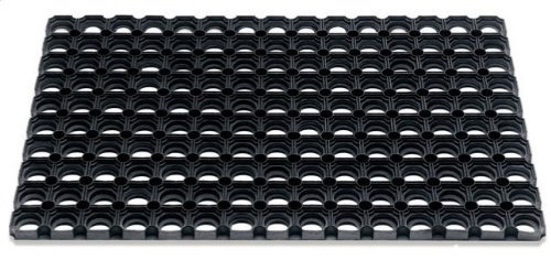 Vivol Caillebotis caoutchouc - Lot de 10 pièces - 60x80cm