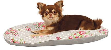 TRIXIE 37211 Kissen Rose, Taupe/weiß