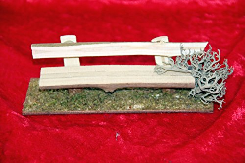 Krippen Zubehör, Holzbank für Figurengröße 10-12 cm