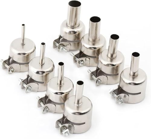 8pcs/Set Heat Gun Nozzles Kits Mouth Tips for Hot Air Soldering Station Repair Tools 3/4/5/6/7/8/10/12mm