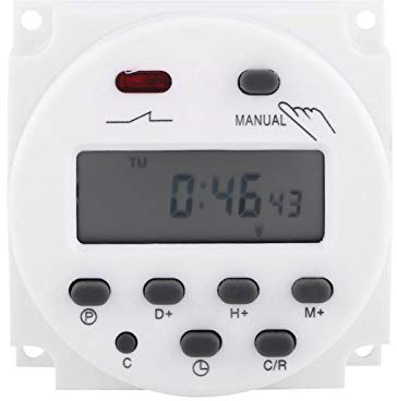 Digitaler Timer, LCD Timer für Mikrocomputer programmierbar, wöchentlich, 17 Stunden und 17 Aus (220V) Relaistimer