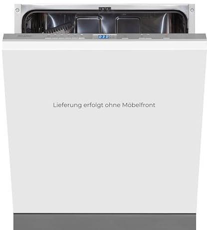 Exquisit® Lavavajillas Integrable 60cm, 13 Servicios, Clase E, Interior de Acero Inoxidable, Función Secado Extra, Cesto Regulable en Altura, Display LED, Medidas (81,5 x 59,8 x 55,0 cm)