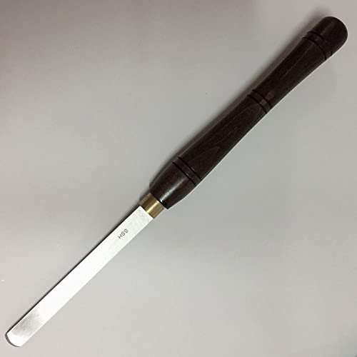 Woodworking Lathe Chisel, Wood Turning Tool with HSS Blade Walnut Handles, Wood Lathe Chisel High Speed Steel Gouge 1 Piece for Beginners, Hobbyists and Professionals,5/8 Round Nose Scraper