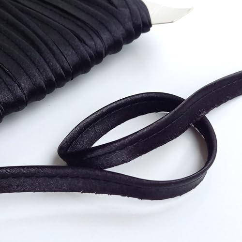 Satin Fabric Covered Flanged Piping Cord – Dressmaking & Garment Sewing Trim – 5 Metre Length