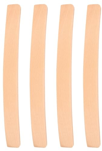 Vaguelly Spielkartenhalter Aus Holz 4 Stück Gebogener Spielkartenhalter Aus Holz Tablett-Rack-Organizer-Set Mit Verbreiterter Basis Für Kinder Senioren