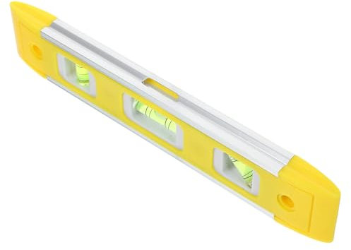 Mikikit Magnetische Kleine Wasserwaage Wasserwaagenlineal Aus Aluminiumlegierung Nivellierwerkzeug Für Präzise Messungen Geeignet Für Heimdekoration Und Möbelmontage